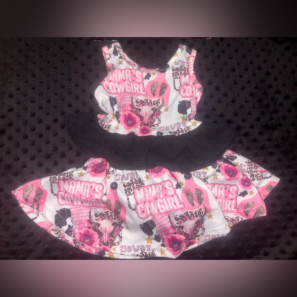 The cutest 2 piece set western outfit!🤠